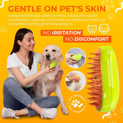 🟢Pet Grooming Steamy Brush